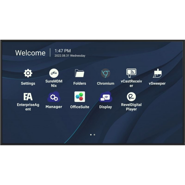 Viewsonic CDE7530 oznamovací displej 190,5 cm (75") Wi-Fi 450 cd/m² 4K Ultra HD Čierna Zabudovaný procesor Android 11 (CDE7530)