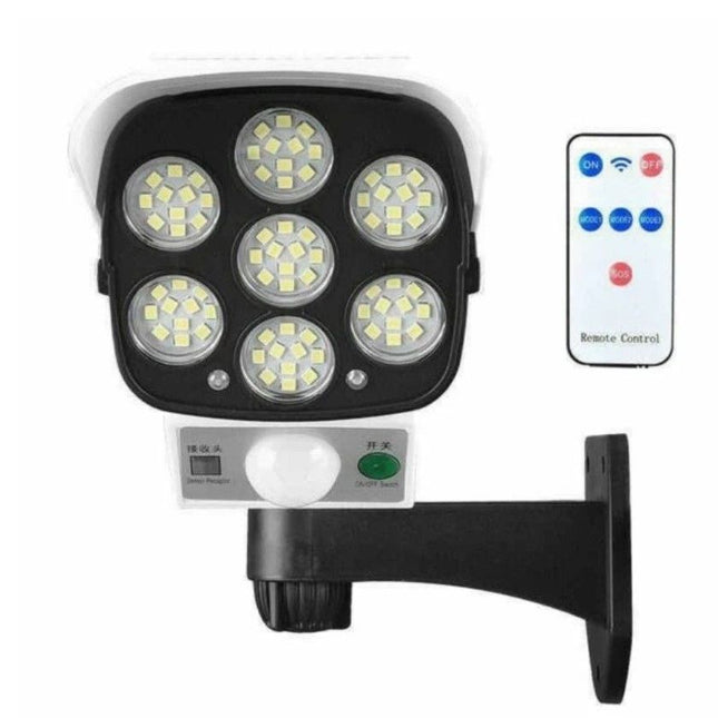 Solar Sensor Security Light & Dummy Camera with Remote