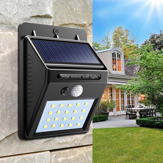LMA - Set of 6 PIP Motion + CDS Night Sensor Solar LED Wall Light