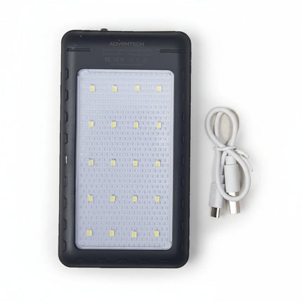 Solar Charging Power Bank 15000 mAh Drop Shock Assorted Colours
