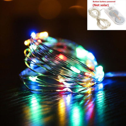10M Solar LED Fairy String Lights - Multi Colour