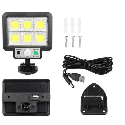 72 COB Split LED Solar PIR Motion Sensor Security Wall Lamp