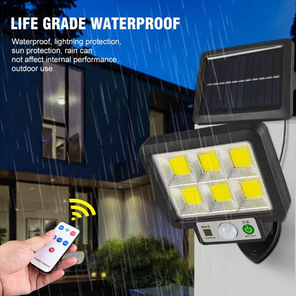 72 COB Split LED Solar PIR Motion Sensor Security Wall Lamp