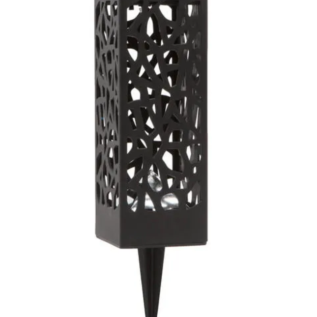 2 Pack - Solar Outdoor Garden Cube Light