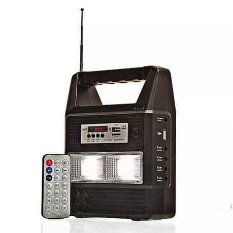 GD-8216 Rechargeable Solar Digital Light Kit FM Radio MP3 Player