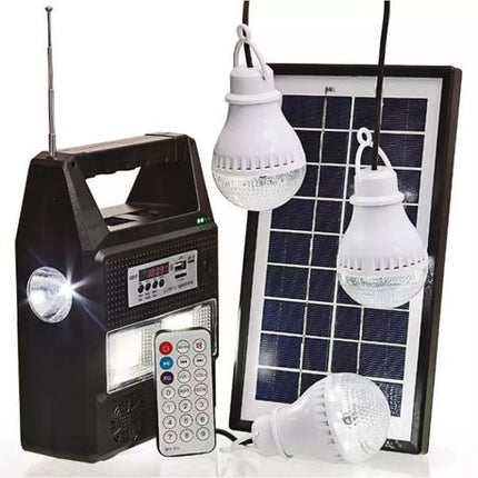 GD-8216 Rechargeable Solar Digital Light Kit FM Radio MP3 Player