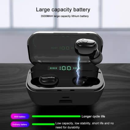 Digital Display Earbud Headset