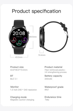 COLMI SKY 8 Smart Watch - Black