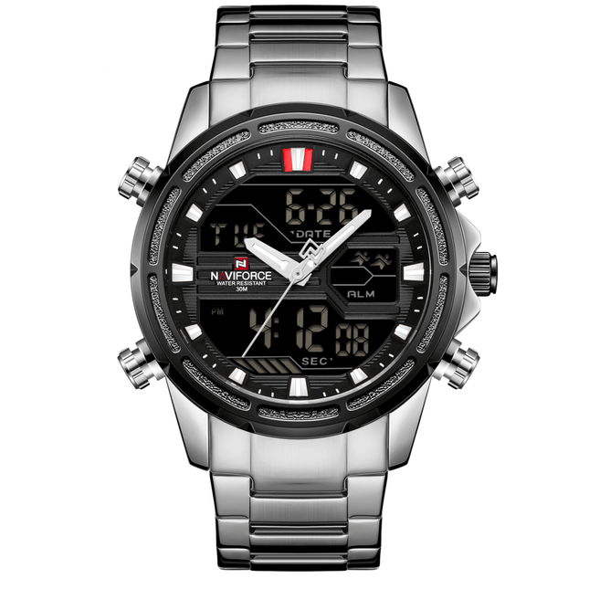 Naviforce 9138 Mens Watch - Silver
