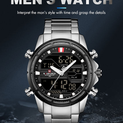 Naviforce 9138 Mens Watch - Silver