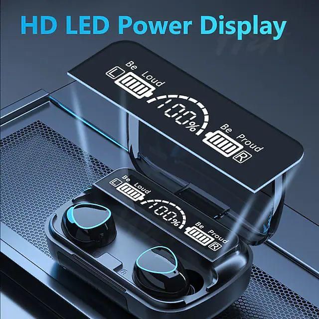 M10-A TWS Wireless Bluetooth 5.1 Earbuds With Power Bank