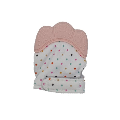 Pink- Baby Teething Mitten