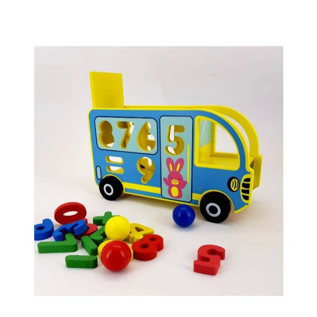 Wooden Bus Shape Sorter