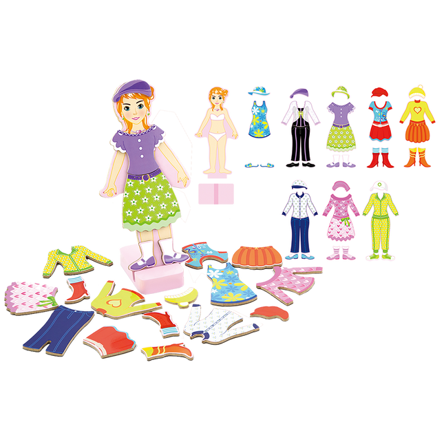 Viga -Magnetic Dress Up Set Girl