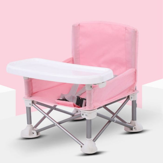 Portable Foldable Baby Feeding Chair - Pink