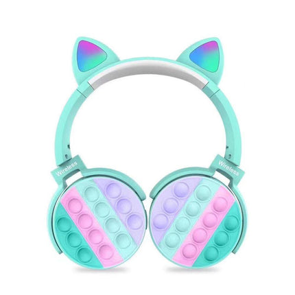 Fidget Cat Ear Wireless Headphones - Blue