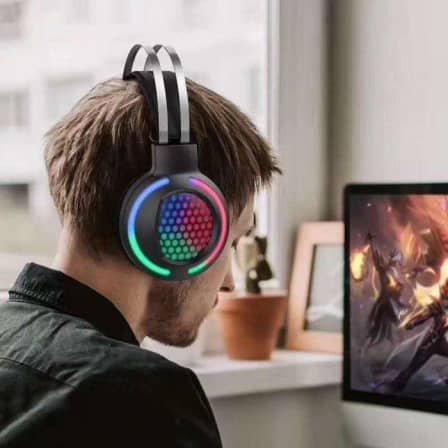 LED Ambient Light Gaming Headphones