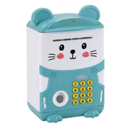 Fingerprint Smart Saving Piggy Box - Blue