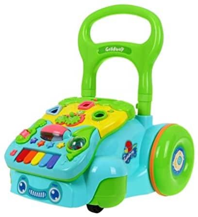 Adjustable Kiddies Sit to Stand Learning Activity Walker - Blue