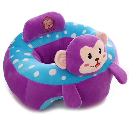 Protective Support Plush Sofa -Purple