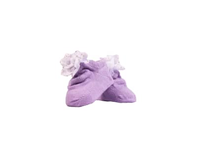 Infant Slipper Floor Socks Shoes - 3-6 MONTHS / Purple