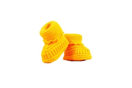 Stylish Baby Infant Wool Shoe Socks - Yellow
