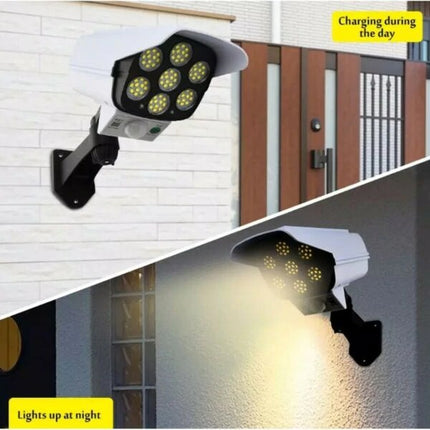 Dummy Camera Solar Sensor Light wall 77 LED Lights