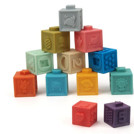 Silicone Toys Blocks 12pcs