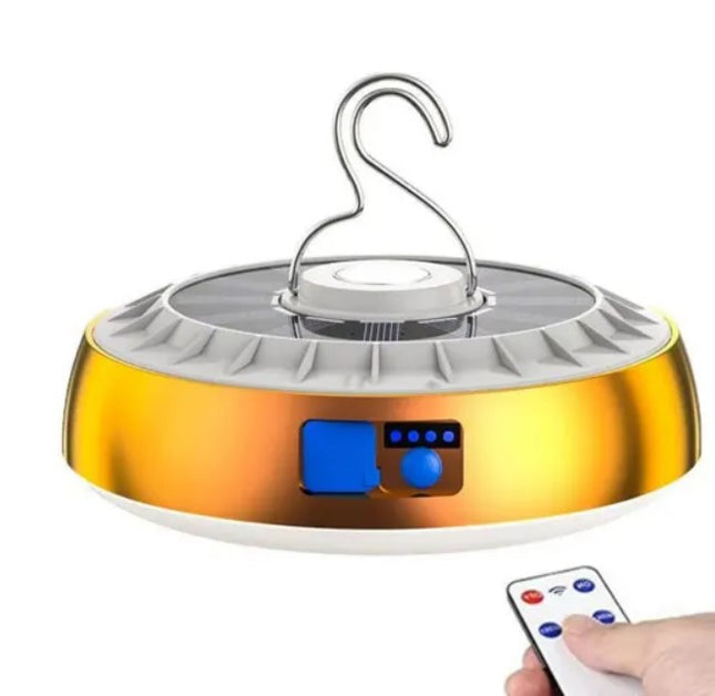 LED Camping Light Multipurpose Work Light Solar Charging Remote For Emergency