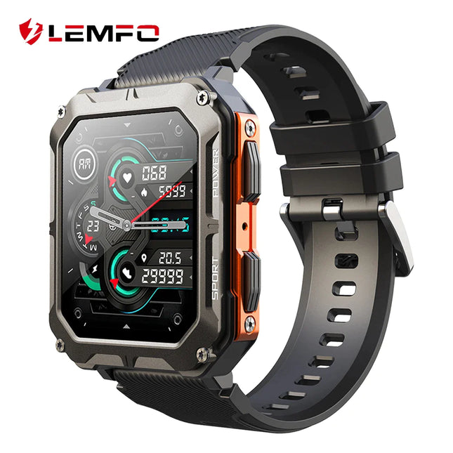 LEMFO C20Pro Smart Watch Men Sport Smartwatch -  Orange