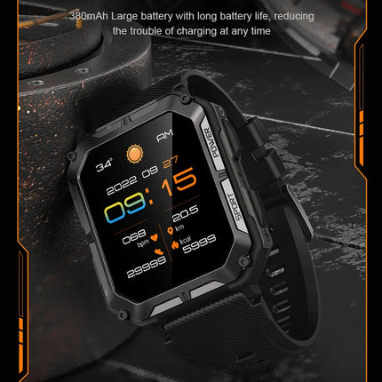LEMFO C20Pro Smart Watch Men Sport Smartwatch -  Black