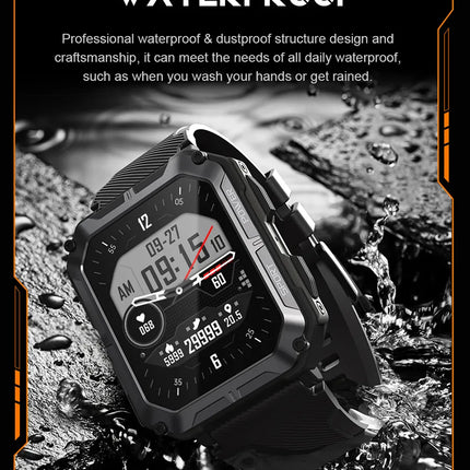 LEMFO C20Pro Smart Watch Men Sport Smartwatch -  Black