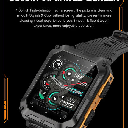 LEMFO C20Pro Smart Watch Men Sport Smartwatch -  Orange