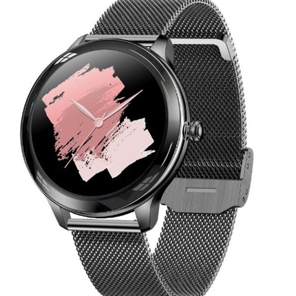V33 Lady Smartwatch 1.09 inch Smart Watch - Black Steel