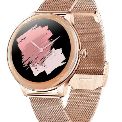 V33 Lady Smartwatch 1.09 inch Smart Watch - Gold Steel