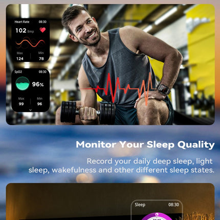 Rugged sports smart watch 1.91 inch 520mAH multi-scene sports mode