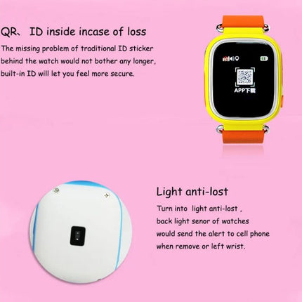 Q90 Smart Watch for Kids with SOS Alarm - Pink