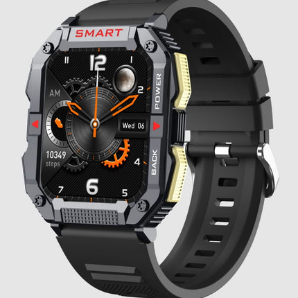 YK01 Smart Watch for Outdoor Sports - Black