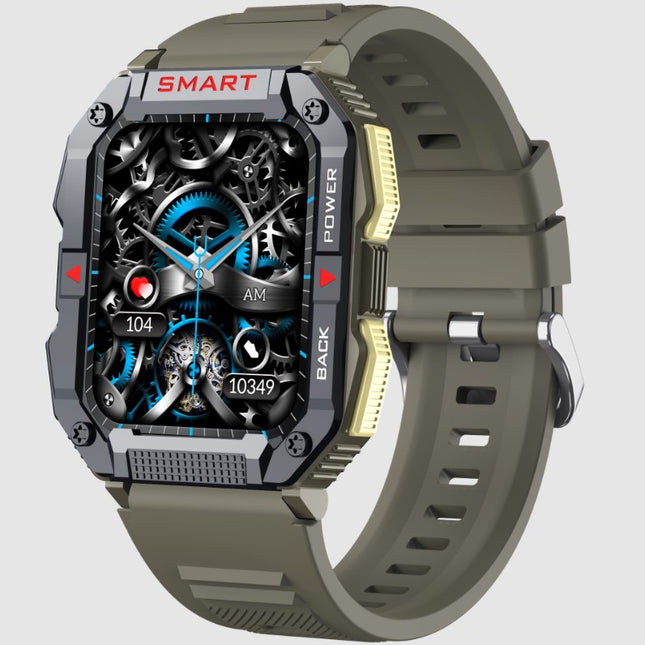 YK01 Smart Watch for Outdoor Sports - Army Green