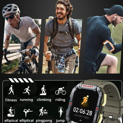 YK01 Smart Watch for Outdoor Sports - Army Green