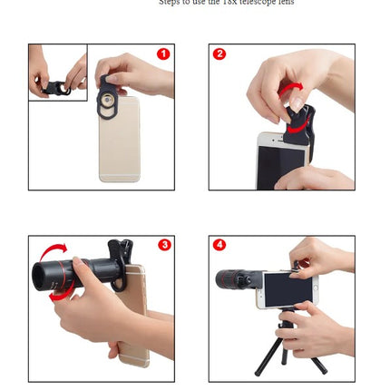 APEXEL 18X Telescope Zoom Mobile Phone Lens for iPhone Samsung Smartphones with tripod 18XTZJ