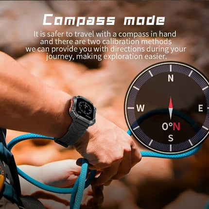 KR80 Bluetooth HD Heal Monitoring Smart Watch - White/Orange