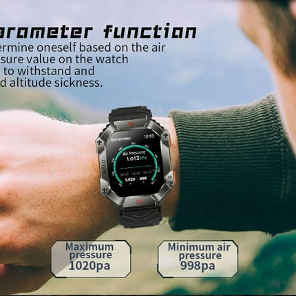KR80 Bluetooth HD Heal Monitoring Smart Watch - Vinyl