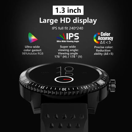 T1 Fitness Bracelet IP67 waterproof Health Monitoring Support Smart Watch - Black