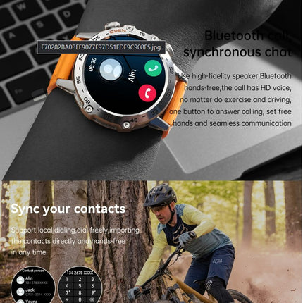 K52 Bluetooth Call Smart Watch - Orange