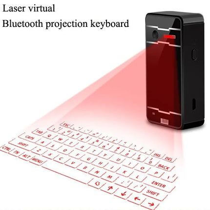 Bluetooth Virtual Keyboard Portable for Smartphone/PC/Tab/Ipad - White