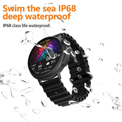 MT30 Smart Watch Ultra Long Range Waterproof - Black Steel
