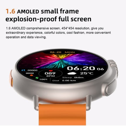MT30 Smart Watch Ultra Long Range Waterproof - Black Steel