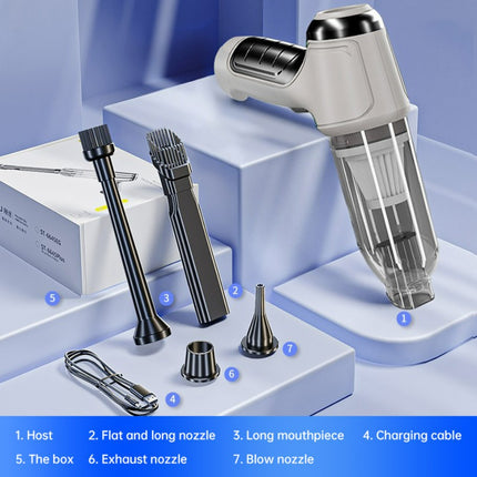 Car Mounted Mini Wireless Vacuum Cleaner for Both Dry And Wet Use, High-Power Portable High Suction  - Brushless Motor