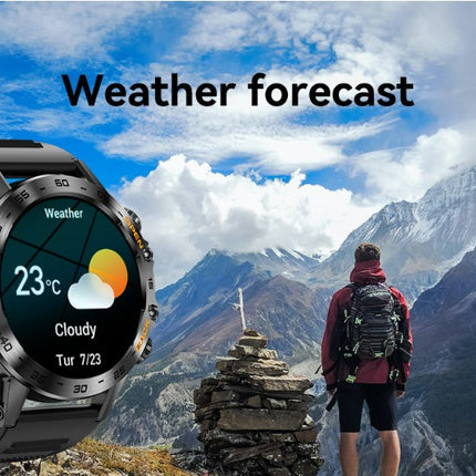 Smart Watch K52 Watches Men Wome Sports Fitness Modes Bluetooth Call Health Monitor 400mah 1.39Inch HD Smartwatch - Orange